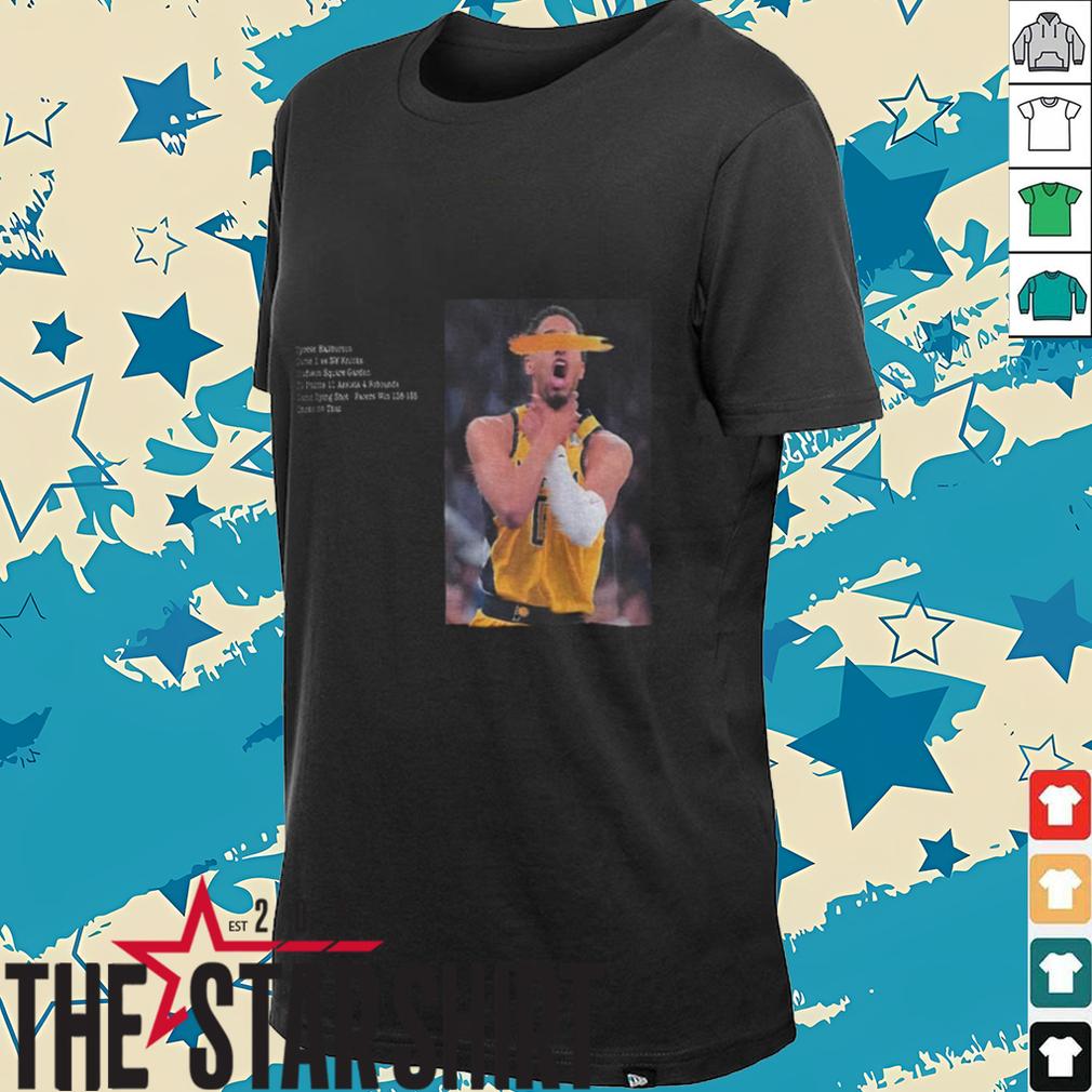Tyrese Haliburton choke Indiana Pacers NBA Basketball game 1 vs NY Knicks shirt Tyrese Haliburton choke Indiana Pacers NBA Basketball game 1 vs NY Knicks shirt