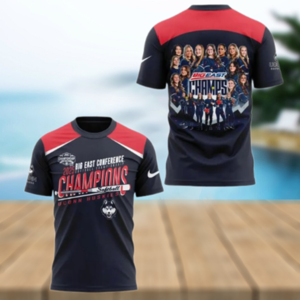 UConn Softball Big East Champions 2025 For Fans T Shirt UConn Softball Big East Champions 2025 For Fans T Shirt