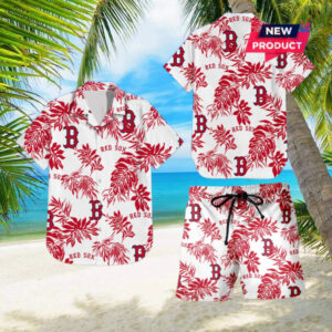 Boston Red Sox Beach Outfit Hawaiian Shirt