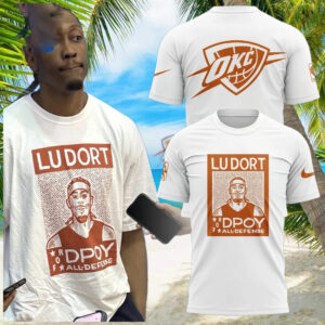 Oklahoma City Thunder x Lu Dort White T Shirt Best Gifts For Him