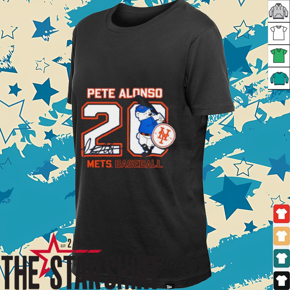 Pete Alonso #20 New York Mets Baseball signature shirt Pete Alonso #20 New York Mets Baseball signature shirt