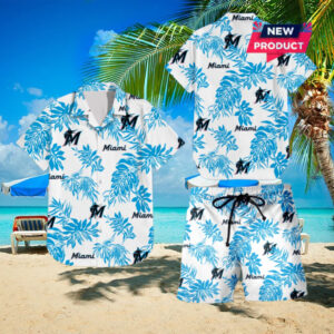 Miami Marlins Beach Outfit Hawaiian Shirt