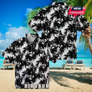 Baltimore Ravens Palm Motifs Hawaiian Shirt