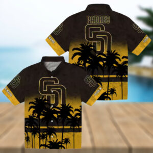 San Diego Padres Hawaiian Shirt for Men Sunset Theme Summer Gift