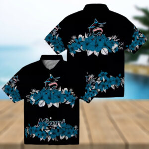official miami marlins hibiscus hawaiian shirt perfect mlb summer beach shirt for fans 2