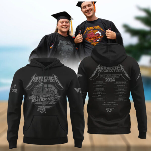 Virginia Tech Hokies Metallica Hoodie Football Gifts For Men