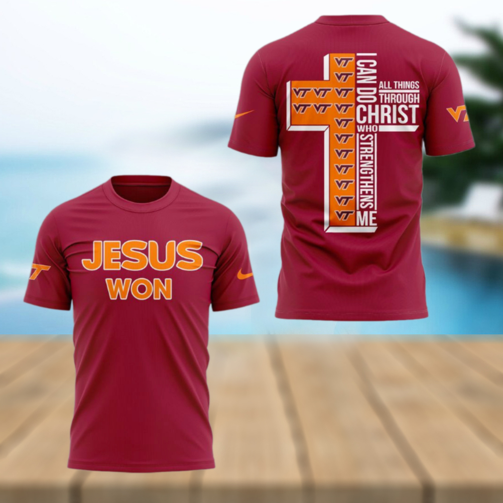 Virginia Tech Jesus Won 2025 T Shirt Virginia Tech Jesus Won 2025 T Shirt