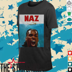 Minnesota Timberwolves Naz Reid Graphic x Jaws poster shirt