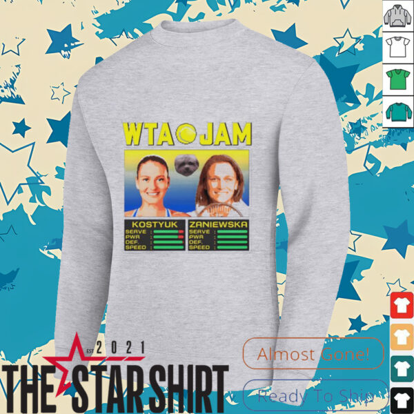 WTA Jam Kostyuk and Zaniewska shirt