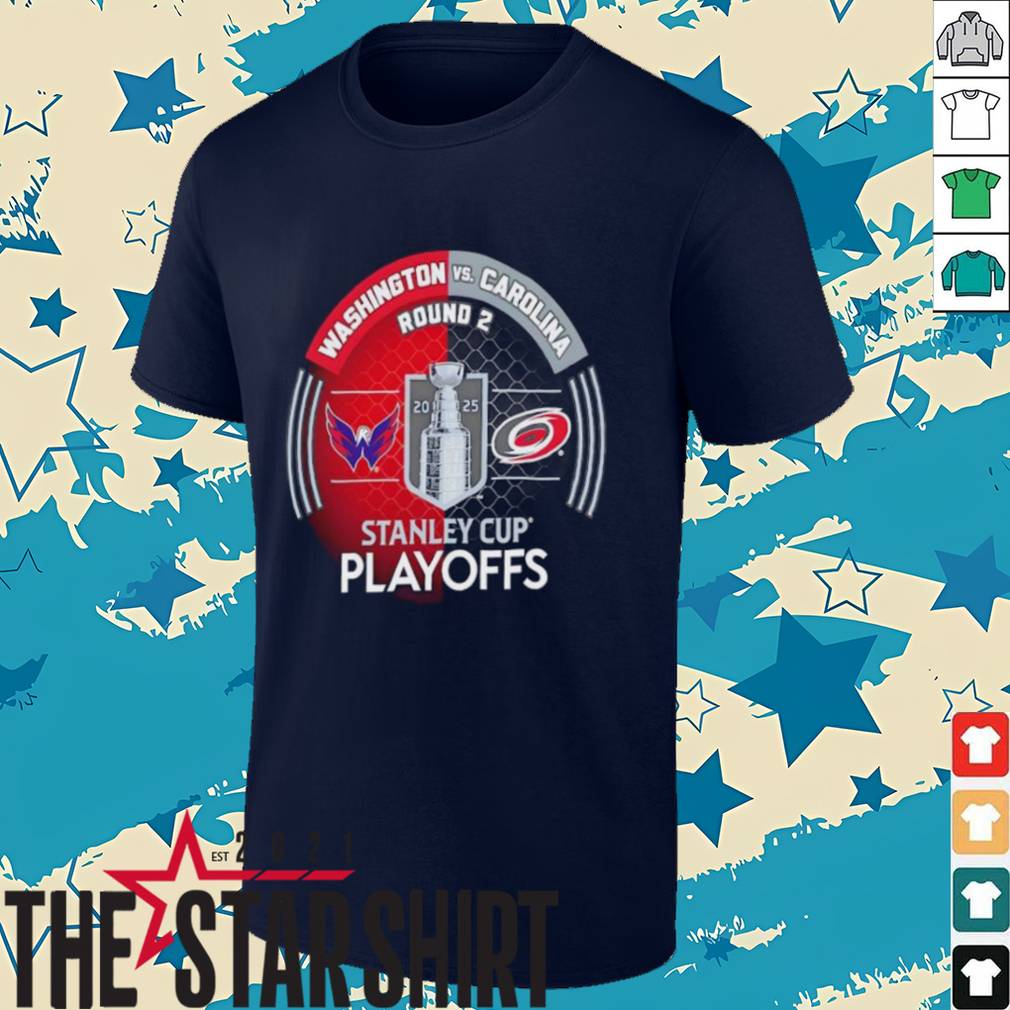 Washington Capitals vs. Carolina Hurricanes Inglasco 2025 Stanley Cup Playoffs Second Round Dueling Match Up Hockey shirt Washington Capitals vs. Carolina Hurricanes Inglasco 2025 Stanley Cup Playoffs Second Round Dueling Match Up Hockey shirt