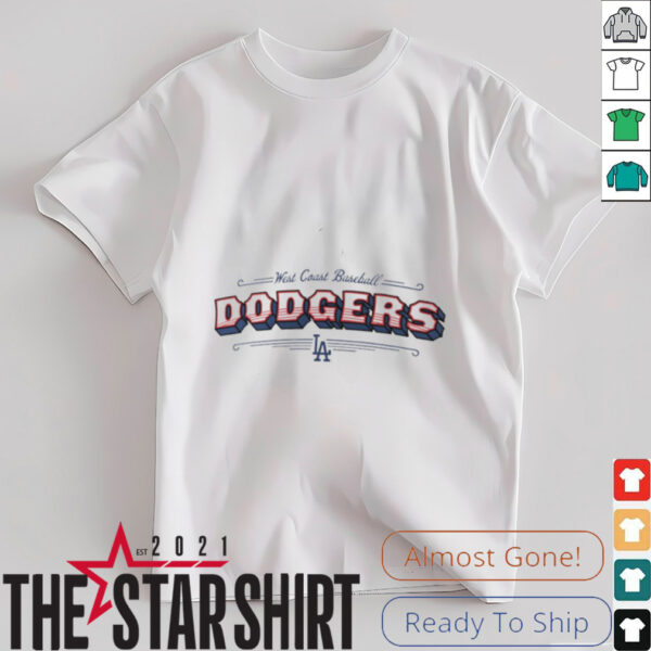 West Coast Baseball Los Angeles Dodgers shirt