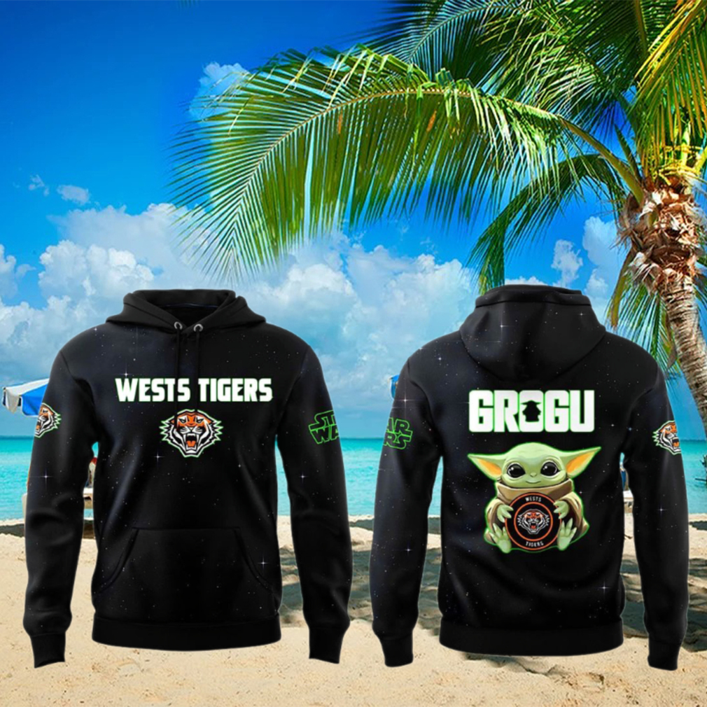 Wests Tigers x Grogu Star Wars 2025 Hoodie Wests Tigers x Grogu Star Wars 2025 Hoodie