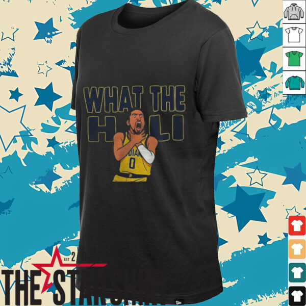 What The Hali Tyrese Haliburton choke cartoon Indiana Pacers NBA Basketball 2025 shirt