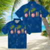 MLB St. Louis Cardinals Floral Hawaiian Shirt   Red Hibiscus & American Flag Style