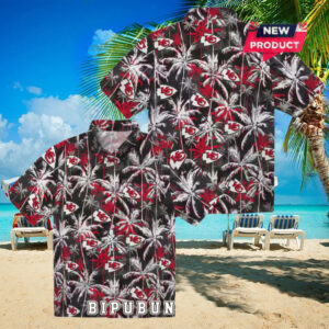 Kansas City Chiefs Palm Pattern Hawaiian Shirt