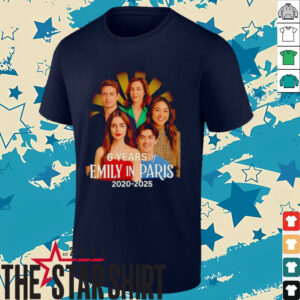 6 years of Emily in Paris 2020 2025 characters shirt