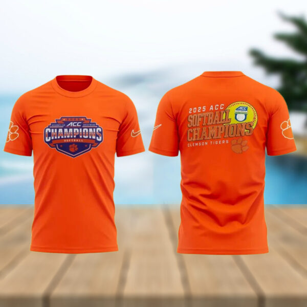 Clemson Softball ACC Champions 2025 T Shirt