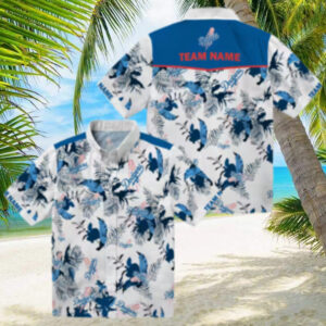Los Angeles Dodgers Blue & White Hawaiian Shirt Botanical Aloha MLB Fan Summer Shirt