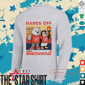 Hands Off Harvard subtle FDT bear and penguin vintage shirt