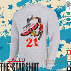 Dominique Wilkins 21 Atlanta Hawks NBA Player Basketball shirt