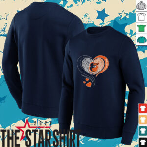Baltimore Orioles It’s In My DNA Heart T Shirt