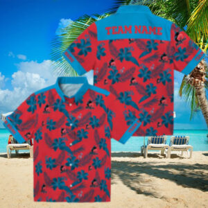 Miami Marlins Floral Print Hawaiian Shirt 2025 Summer Fan Favorite