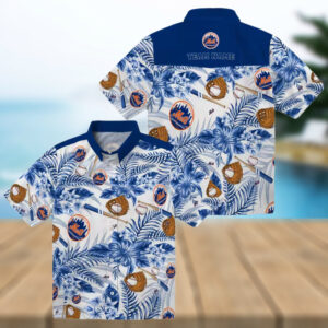 Official New York Mets Floral Baseball Hawaiian Shirt Perfect for Summer & Beach