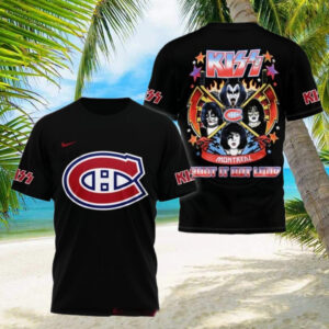 Montreal Canadiens x Kiss Band 3D T Shirt Music Gift Ideas For Guys