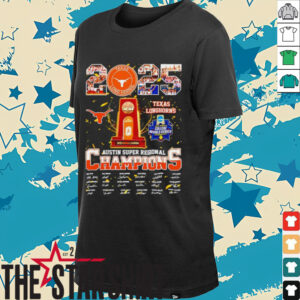 Texas Longhorns 2025 Austin Super Regional Champions signatures shirt