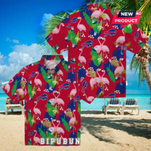Buffalo Bills Flamingo Foliage Hawaiian Shirt