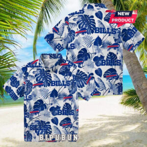 Buffalo Bills Tropical Plants Hawaiian Shirt