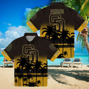 San Diego Padres Hawaiian Shirt for Men Sunset Theme Summer Gift