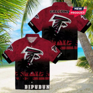 Atlanta Falcons Custom Sunset Pattern Hawaiian Shirt