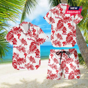 Philadelphia Phillies Beach Outfit Hawaiian Shirt