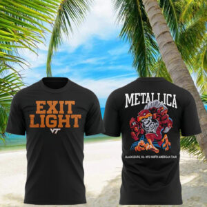 Metallica x Virginia Tech Lane Rocked T Shirt Gift For Concert Lover