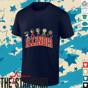 Peanuts characters Snoopy Illinois shirt