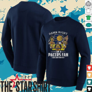 Damn Right I Am A Indiana Pacers Fan Now And Forever Signature 2025 Finals Playoff NBA shirt