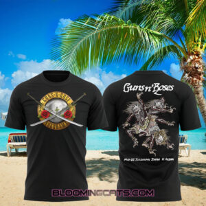 Guns N’ Roses Yokohama Music Concert Black T shirt