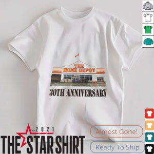 The home depot 30th anniversary Canada flag shirt