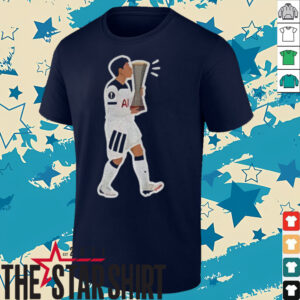 Son Heung Min cartoon Celebration Tottenham Hotspur Europa League Winners shirt