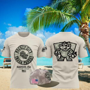 Rocket City Trash Pandas 2025 Armed Forces Limited Edition T Shirt Baseball Player Gift Ideas