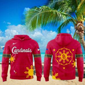 St. Louis Cardinals x Filipino Heritage Night 2025 Special Red Hoodie