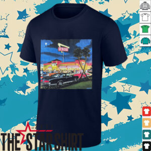 In N Out Burger Vintage Graphic with Classic Cars T Shirt