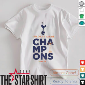 Tottenham Hotspur Europa League Champions winners 2025 trophy shirt