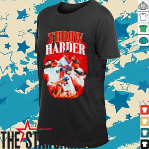 Throw Harder Baseball Flames MLB shirt