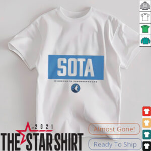 Sota NBA basketball Minnesota Timberwolves crossbar shirt