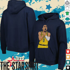 Tyrese Haliburton cartoon choke Indiana Pacers NBA Basketball Player shirt