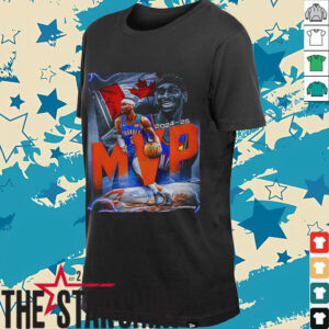 Shai Gilgeous Alexander MVP Oklahoma City Thunder 2025 NBA Basketball Canada flag shirt