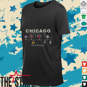 Nice Chicago Sports History City Of Champions T Shirt