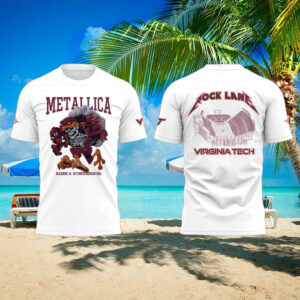 Metallica x Virginia Tech “Lane Rocked” Limited Edition T shirt